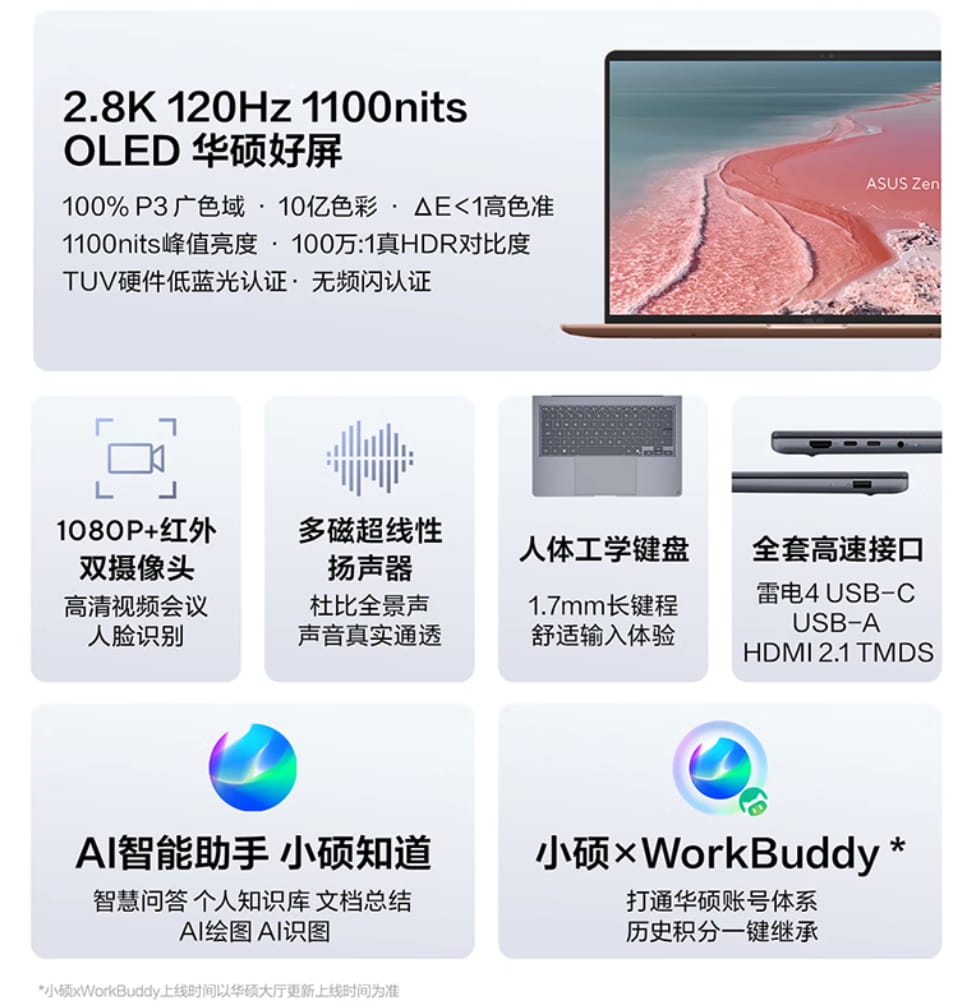 大一新生的第一台轻薄本怎么选?华硕灵耀14 2026酷睿版把